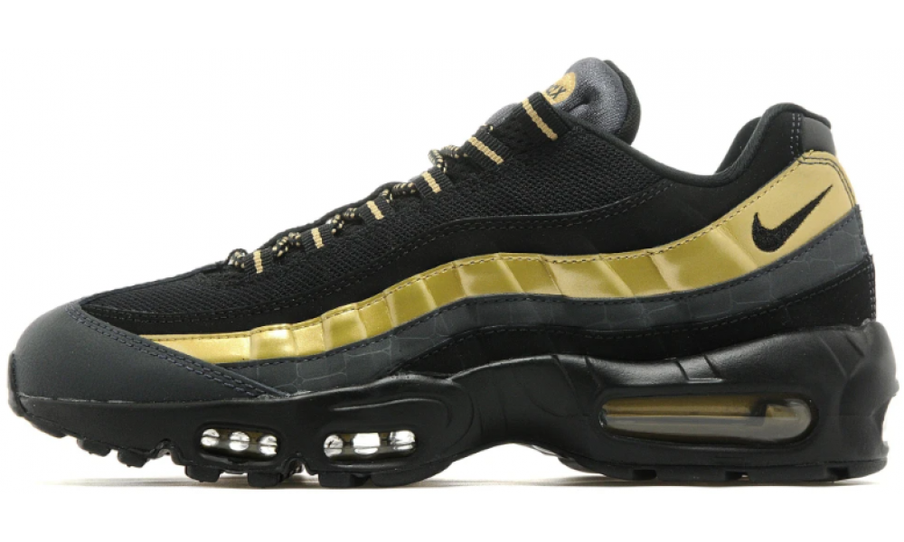 Nike air max 95 premium se black/metallic gold hotsell